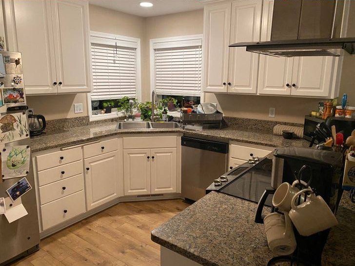 Charlotte kitchen after cleaning